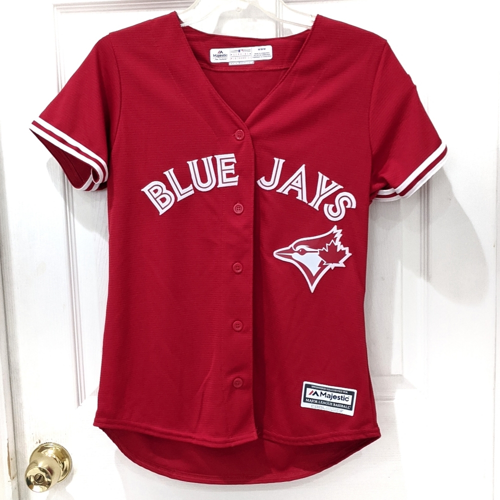 Majestic Canada Day Toronto Blue Jays Jersey sz M